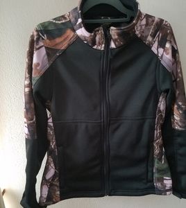 Ladies Camo Zip Up